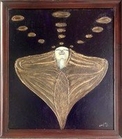 Transzcendens. Prima díja művésztől 70x60 cm-es kép, mely teljesíti a kívánságokat. Károlyfi Zs/1952