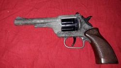 Old metal bodied vinyl grip cartridge Italian spaghetti western toy colt pistol as pictured