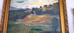 Géza Say's (1892-1958) original painting called Sunset