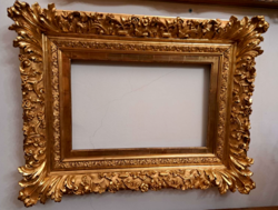 Wonderful!!!! Large antique laminated Brussels picture frame for 1850 level paintings