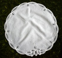 Battenberg lace tablecloth, tablecloth 38 cm