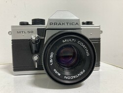 Praktica MTL 50 35mm filmes fényképezőgép + objektív M42