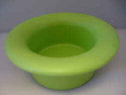 Hat-shaped green ceramic pot, bowl
