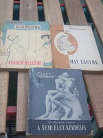 Szex, szülés retro tabu témák szocialista feldolgozása 3 db könyvben