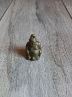 Old pot-bellied small copper Buddha statue/pendant (3.5x2.6x1.6 cm)