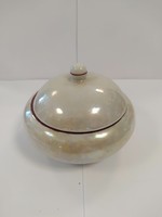 Hollóháza chandelier glazed porcelain sugar bowl