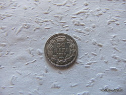 Szerbia ezüst 50 para 1915  02