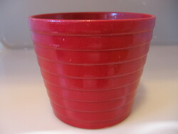 Red medium ceramic bowl