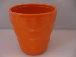 Orange ceramic bowl
