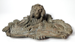 Antik oroszlános bronz tintatartó