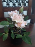 A very beautiful potted rose - artificial flower for outdoor use as well
