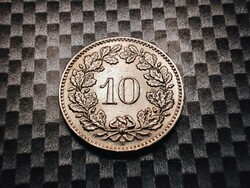 Svájc 10 Rappen, 1962