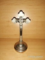 Fém asztali korpusz feszület kereszt 17,5 cm (KV-2)