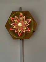 Retro wall flower lamp