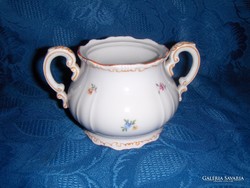 Régi Zsolnay barokk porcelán cukortartó (3/K)