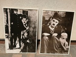 2 Chaplin poszter keretben