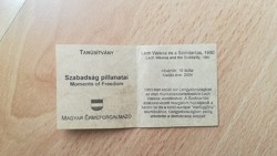 10 $ 2004  Moment of Freedom -   Lech Walesa és a Szolidaritás 1980     certifikáció