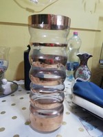 Antik aranyozott nagyméretű üveg váza hibátlan állapotban