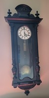 A heavy wall clock by Gustav Becker, 120 cm (1888-1926), weight length,