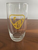 Flawless retro, vintage meafc inscription glass cup