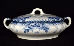 Around 1900 antique villeroy & boch lidded soup bowl v. Stew bowl