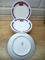 Alföldi porcelain art deco, canteen pattern small plates