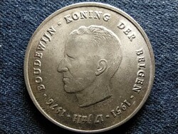 King of Belgium for 25 years i. Baudouin .835 Silver 250 Franc 1976 (id50828)