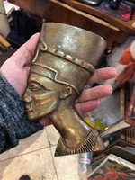 Egyiptomi bronz falidisz, 20 cm-es magasságú, gyűjtőknek.