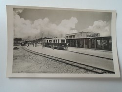 D195289 old postcard Széchenyihegy - Széchenyihegy pioneering children's railway - station 1950k