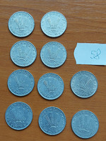 10 pieces of Hungarian 20 fils, all different years 58