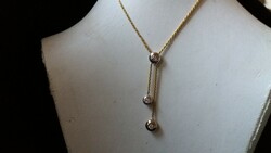 Wales 18 karátos nyaklánc 0.27ct gyémántokkal