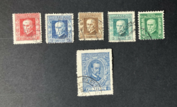 Csehszlovák pecsételt bélyegek (Masaryk) 1920-1924-ből