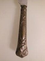 EVŐESZKÖZ - AJÁNLATOT VÁROK - EZÜSTÖZÖTT - ANTIK -  KÉS - 19,5 x 2 cm OSZTRÁK