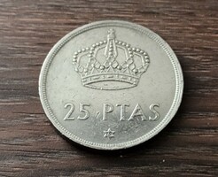 25 peseta,Spanyolország 1975 (79 a csillagban)