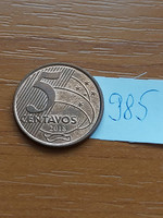 Brazil brasil 5 centavos 2018 985