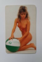 Kártyanaptár Cooptourist 1988 -  erotikus - akt - erotik