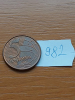 Brazil brasil 5 centavos 2011 982