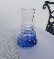 Beautiful (bohemian? Murano?) Czech glass blue vase collector's item