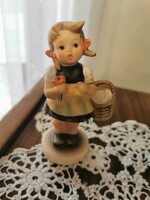 Old goebel hummel little girl with basket German porcelain