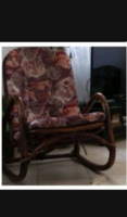 Nagyon erős rattan fonott hintaszék