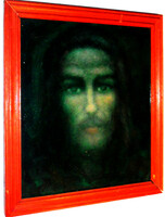 Jézus olaj farostlemez festmény igenszép kidolgozással