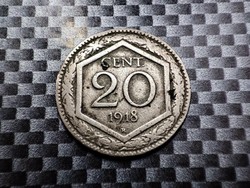Olaszország 20 Centesimi, 1918