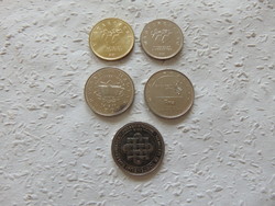 5 darab emlék 10 -20 - 50 forint fémpénz LOT !!! 05