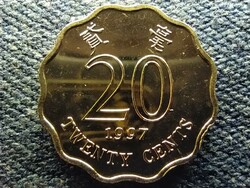 Hongkong 20 cent 1997 UNC FORGALMI SORBÓL (id70162)