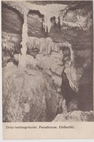 Zichy-barlangrészlet, Paradicsom. E. K. E., 1910. Postán futott. A képen látható állapotban