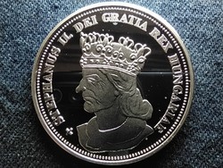 Royal crowns in mintage ii. István 5 crowns .999 Silver pp (id57485)