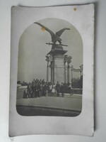 D195420 old photo Budapest - Castle - Turul statue - Levente group 1938k