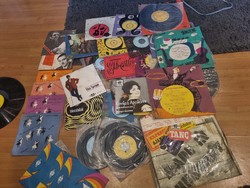 Mixed vinyl records