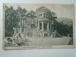D195418 old postcard Budapest children's sanatorium r.T. Dr. Preisch - zugliget i. 1930K