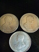 HORTHY MIKLÓS 1930 -s ezüst 5 pengősök  3 db